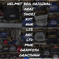 😍HELMET BEG BAG ARAI SHOEI NHK KYT LTD ARC GIVI GRAYFOSH GRACSHAW LS2 GOLDWING