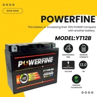 YT12B-BS BT12B MONFA POWERFINE BATTERY YAMAHA FZ6 XJ6 VMAX / KAWASAKI ZX1000 ZX10R / DUCATI MONSTER