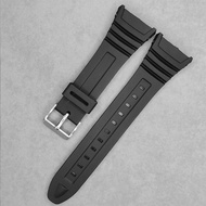 ⚛Silicone Watch Band Stainless Steel Pin Buckle Watchband for Casio W-96H