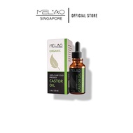 [SG Authorised reseller] MELAO 100% Pure Cold-Pressed Organic Castor Oil For Eyelashes, Hair, Eyebrows &amp; Skin (30ml)