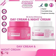 Animate 5x Active Whitening DAY Cream & Night Cream - Whitening Night Cream and Morning Cream
