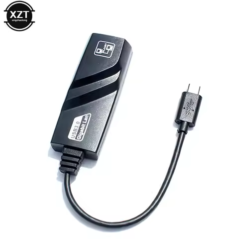 100/1000Mbps Type C to RJ45 LAN Network Card Reversible USB 3.1 Interface (USB-C) to RJ45 Ethernet L