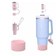 SUGAW Tumbler Accessories Set,  Straw Cover & Tumbler Silicone Boot & Water Bottle Pendant, Stanley 