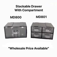 PCN MD800 MD801 Stackable Plastic Small Item Drawer With Partition Divider Spare Part Hardware Nail 