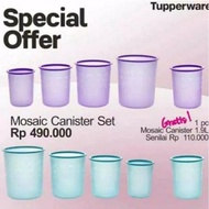Ready Mosaic Canister Set Tupperware / Toples Tupperware + Free