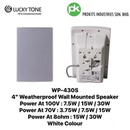 Lucky Tone WP-430S 4'' 100V 30W Weatherproof Wall Mounted Speaker (1Pc)