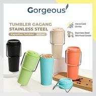 Tumblr Gagang Besi Stainless Steel 304 Tumblr Minum Panasa Dan Dingin 450ml 681-1