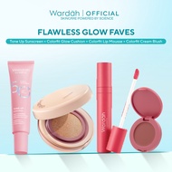Flawless Glow Faves - Tone Up Sunscreen, Glow Cushion, Cream Blush, Lip Mousse