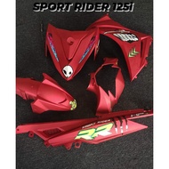 COVERSET / BODY COVER SPORT RIDER 125I MATT RED SHARK EDITION