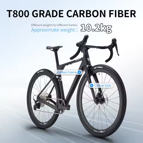 SAVA New R21 Gelaro S6 Gravel Road Bike, Adult All-Terrain Off-Road Bicycle, Carbon Fiber Frame with