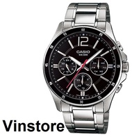 New [Vinstore] Casio Enticer MTP-1374 Chronograph Style Stainless Stee