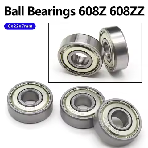 5/10/50Pcs 608Z 608ZZ Ball Bearings 8x22x7mm Deep Groove Mini Ball Bearing Carbon Steel for Skateboa