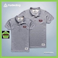 Rudedog เสื้ิอโปโล ชาย หญิง รุ่น Pentagon  สีเทาอ่อน