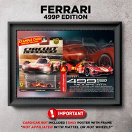 Gambar Frame Diecast Hotwheels Ferrari 499P Berserta Poster