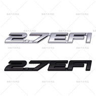 2.7 EFI Labeling Suitable for Toyota 2.7 EFI Body Labeling Modified Metal Rear Tail Label car sticke