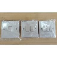 (READY STOCK)UMS 1 Gang 1 Way Flush Switch 10A (SIRIM Approved) 1G1W SWITCH 201 / 2G1W SWITCH 202 / 