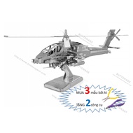 3d Metal Assembly Model of Attack Helicopter AH-64 - Apache