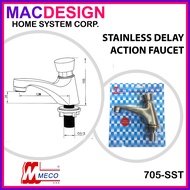 MECO 705 SST LAVATORY BASIN DELAY ACTION FAUCET (COUNTER TYPE) STAINLESS MACDESIGN HOME (OFFICIAL SE