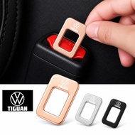 For Volkswagen Tiguan Metal Hidden Emblem Seatbelt Buckle Clip Anti Alarm Chime Silencer for Vw tigu