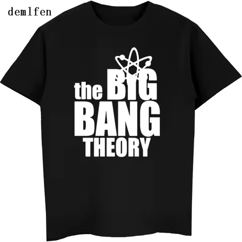 New The Big Bang Theory T-shirt Men Casual Cotton Tops Summer Fashion Short Sleeve O-neck T Shirt Hi