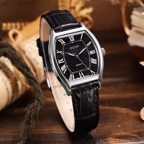 Retro Classic Women's Watch Men's Watch Clock MIYOTA Quartz Couple Fashion Hours Real Leather Simple