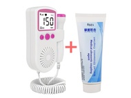 (whit Gel)Fetal Doppler LCD Fetal Doppler Babys Heartbeat Detector Fetal Heart Rate Monitor for Baby