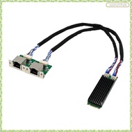 [J X Q K] M.2 B+M I226-T2 Industrial Grade 2.5G Gigabit Ethernet Card Dual Port Network Card Gigabit