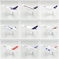 Model Plane Airbus A380 Thai Airways, Emirate, Singapore Airline, Fed Ex, British Airways, Lufthansa