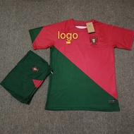 Qatar World Cup 2022 jersey Portugal home and away Cristiano Ronaldo 7 jersey plus armband childrens