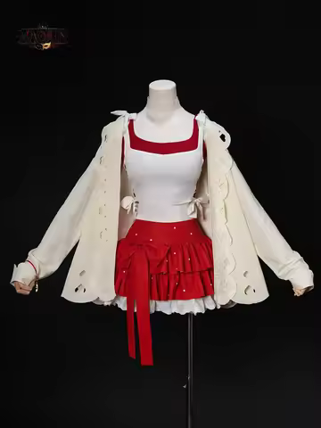 Asuka Cosplay Outfit Sea Breeze Series Asuka Langley Summer Beach Cos Suit Cute Ruffle Skirt Hollow 
