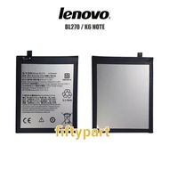 BATRE BATERAI BATTERY LENOVO K6 NOTE BL270 ORIGINAL