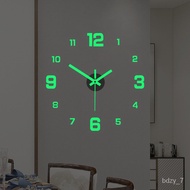YQ7 DIY Wall Clock 40cm/16'' Frameless Modern 3D Wall Clock Mirror Sticker Clock for Home Office Hotel Restaurant School