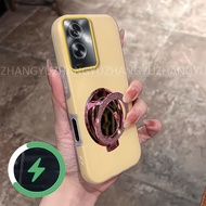 ZXCV 手机壳OPPO A79 5G Jelly shell with high-end soft silicone texture new style glitter makeup mirror 