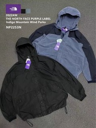 日本預訂 2色選 the north face purple label indigo mountain wind parka 拼色染布牛仔外套 風褸