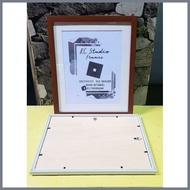 Photo Frame With Border Matting for 8R or A4 with Acrylic Clear Glass Front RCstudio
