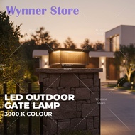 Wynner Store Modern Led Outdoor Gate Light Black Gate Lamp Lampu Tembok Modern (118 series)
