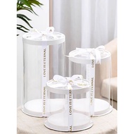 8inch 10inch transparent cake & box 圆形透明盒