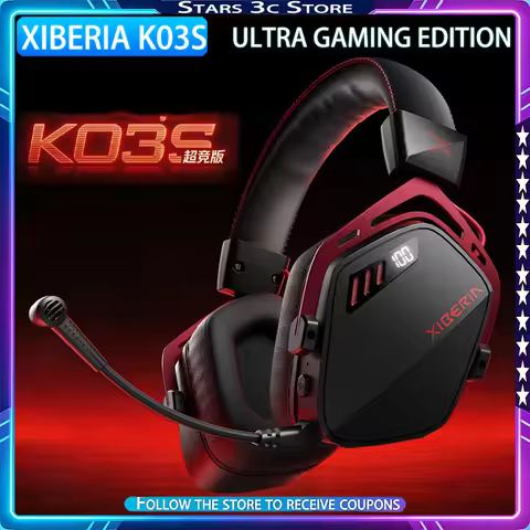 XIBERIA K03S Ultra Gaming Edition Headphones Wireless Four-Mode Smart Battery Level Display 2.4G Low