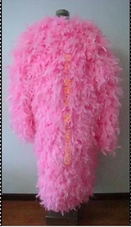 NEW ONE PIECE Donquixote Doflamingo Cosplay Costume Custom size Halloween Pink Feather Coat with Gla