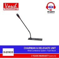 VOSCH CONFERENCE SYSTEM D-2200 SERIES CHAIRMAN UNIT D-2210C OR DELEGATE UNIT D-2210D