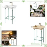 [FlameerdbMY] Folding Outdoor Portable Bathroom Sink with Stand Garden Washbasin for Camping and Yar