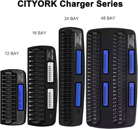 12-48 Slots LCD Smart Battery Charger KTV Dedicated Fast Charge Discharge for 1.2V AA AAA Ni-MH Ni-C