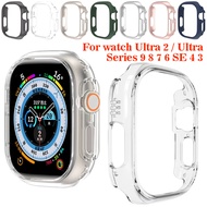 Smartwatch Case for iwatch Ultra 2 / Ultra 49mm Hard PC Frame Bumper Case for iwatch series 9 8 7 6 se Protective cover