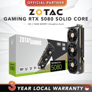 [FAST SHIP] ZOTAC GAMING GeForce RTX 5080 SOLID CORE | 16GB GDDR7 | OC Edition | Graphics Card