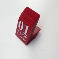 [Ship in 24H]Call Number Plate Number Plate Meal Number Plate Dining Table Plate Table Plate Sign Pl
