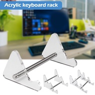 Three Layers Of Removable Transparent Acrylic Keyboard Keyboard Transparent Tray Tilt Elevated Bracket Desktop Computer Rack S6E1