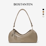 BOSTANTEN Puzzle Bag กระเป๋าสะพายไหล่ผู้หญิง กระเป๋าสะพายข้างใต้วงแขน ดีไซน์โค้งมนทันสมัย อเนกประส