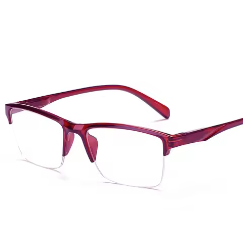 Half-Frame Myopia Glassse Women Men Retro Clear Lens Reading Glasses Gafas Lectura +0.75 +1.0 To +4.