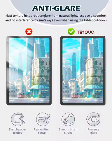 2 Pack Paper Screen Protector for Samsung Galaxy Tab A11+ 11 inch 2025/ Tab A9 plus 11 2023,Anti Gla
