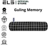 ELB - Memory Foam Bolster 803.530cm - Black and Square biru